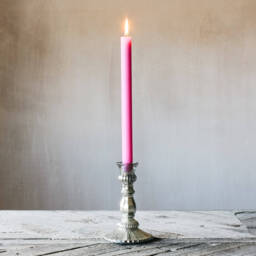 Graham and Green Antique Silver Glass Candle Holder - thumbnail 2