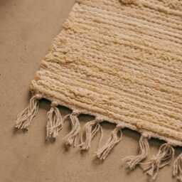 Graham and Green Natural Rag Rug Floor Runner 60 x 120cm - thumbnail 3