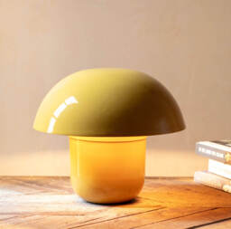 Graham and Green Yellow Mushroom Lamp - thumbnail 1