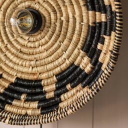 Graham and Green Zig Zag Seagrass Wall Light - thumbnail 3