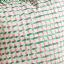 Graham and Green Sundae Green & Pink Frill Rectangular Cushion - thumbnail 3