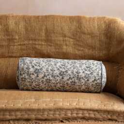 Graham and Green Altheda Hand-Block Printed Bolster Cushion - thumbnail 2