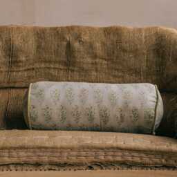 Graham and Green Altheda Hand-Block Printed Bolster Cushion - thumbnail 5
