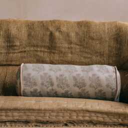 Graham and Green Altheda Hand-Block Printed Bolster Cushion - thumbnail 6