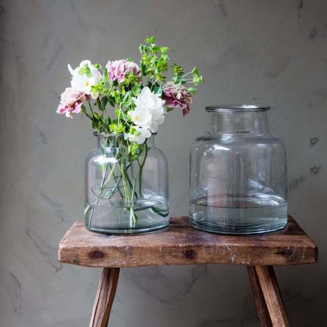Graham and Green Large Wide Glass Vase
