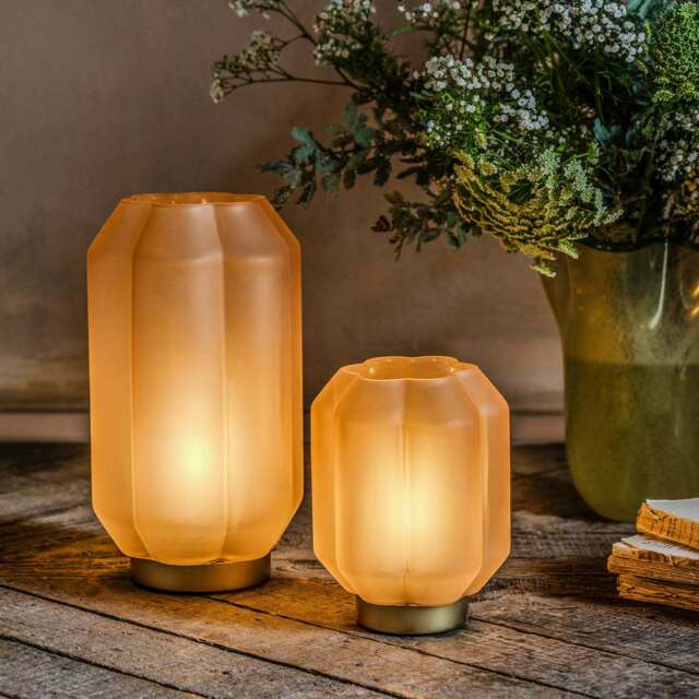 Graham and Green Emaline Pink LED Table Lamp Small