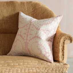 Graham and Green Lucia Mustard Velvet Large Square Cushion - thumbnail 4