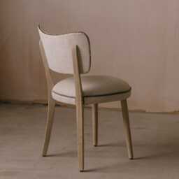Graham and Green Natural Linen Upholstered Dining Chair - thumbnail 3