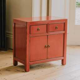 Graham and Green Leshan Pink Bedside Table - thumbnail 2