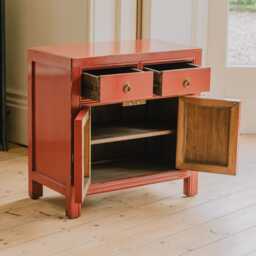 Graham and Green Leshan Pink Bedside Table - thumbnail 3