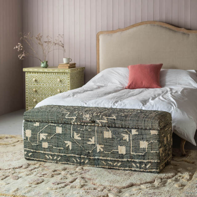 Leo Jute Tall Blanket Box - image 1