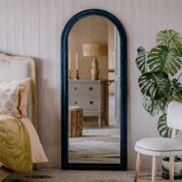 Graham and Green Cobalt Blue Tall Arched Wall Mirror - thumbnail 2