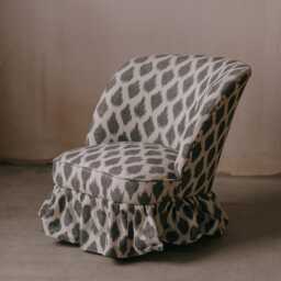 Graham and Green Savannah White Ikat Chair - thumbnail 2