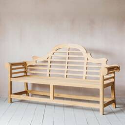 Graham and Green Lutyen Teak Wood Three Seater Bench - thumbnail 3