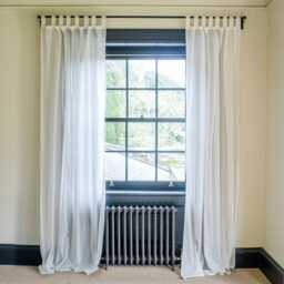 Graham and Green Plain Ecru Single Curtain - 135 x 270cm - thumbnail 1