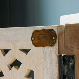 Graham and Green Momoka Hand-Carved Bar Cabinet - thumbnail 6