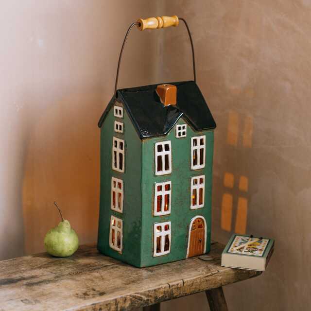 Graham and Green House Pillar Candle Holder with Handle - image 1