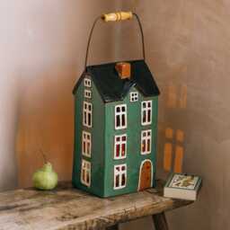 Graham and Green House Pillar Candle Holder with Handle - thumbnail 1