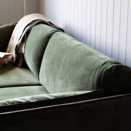 Graham and Green Bayler Moss Green Three Seater Sofa - thumbnail 6