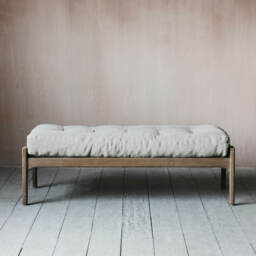 Graham and Green Dylan Natural Linen Bench - thumbnail 2
