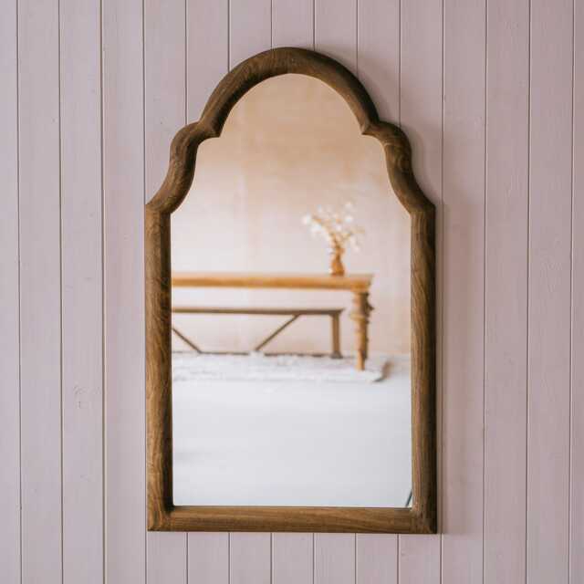 Graham and Green Lowell Dark Brown Wooden Mirror - image 1