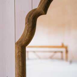 Graham and Green Lowell Dark Brown Wooden Mirror - thumbnail 2