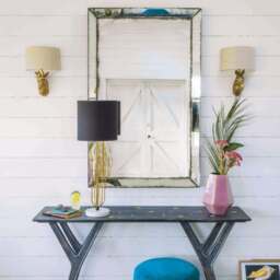 Graham and Green Gold Zebra Wall Light With Shade - thumbnail 2