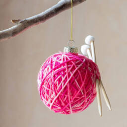 Graham and Green Knitting Ball Christmas Tree Decoration - thumbnail 1