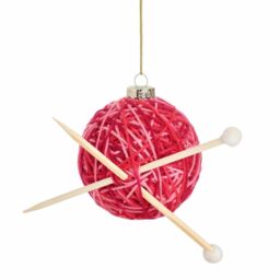 Graham and Green Knitting Ball Christmas Tree Decoration - thumbnail 2