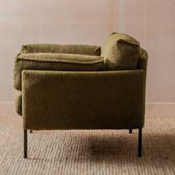 Graham and Green Franz Olive Boucle Armchair - thumbnail 5