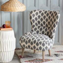 Graham and Green Ree Ikat Cocktail Chair