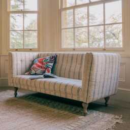 Graham and Green Nelson Boro Stripe Two Seater Sofa - thumbnail 3
