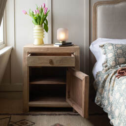 Graham and Green Macau Natural Bedside Table - thumbnail 2