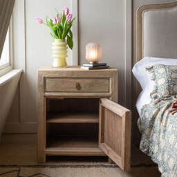 Graham and Green Macau Natural Bedside Table - thumbnail 4