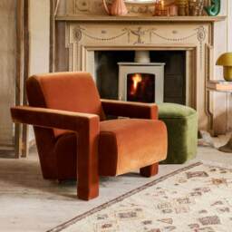 Graham and Green Jude Velvet Armchair
