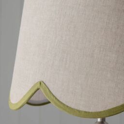 "Graham and Green 12"" Moss Green Scallop Lamp Shade" - thumbnail 2