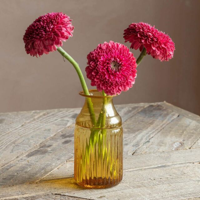 Graham and Green Yellow Recycled Glass Bud Vase - image 1