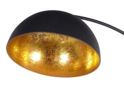 Graham and Green Arc Black Metal Floor Lamp - thumbnail 2