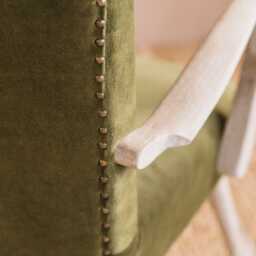 Graham and Green Ellis Olive Velvet Armchair - thumbnail 6