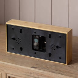 Graham and Green Bamboo Thermometer & Hygrometer Alarm Clock - thumbnail 3