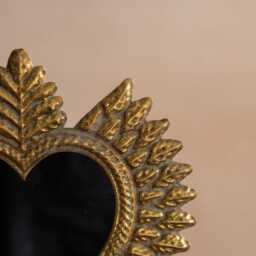 Graham and Green Feathered Heart Table Mirror - thumbnail 3