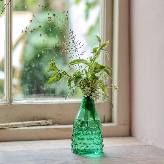 Graham and Green Green Small Recycled Glass Vase - image 1