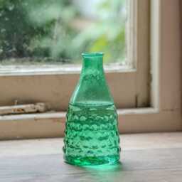 Graham and Green Green Small Recycled Glass Vase - thumbnail 2