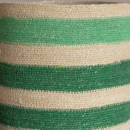Graham and Green Soro Green Stripe Basket - thumbnail 2