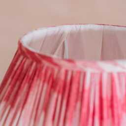 Graham and Green Raspberry Ikat Scallop Lampshade - 10 inch - thumbnail 3