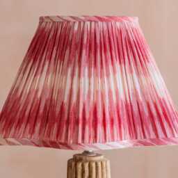 Graham and Green Raspberry Ikat Scallop Lampshade - 10 inch - thumbnail 2