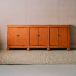 Graham and Green Leshan Orange Six Door Sideboard - thumbnail 4