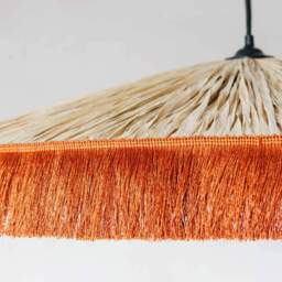 Graham and Green Cecile Brick Red Tassel Pendant - thumbnail 2