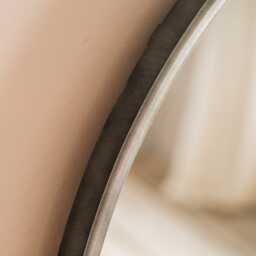 Graham and Green Grey Iron Round Wall Mirror - thumbnail 3