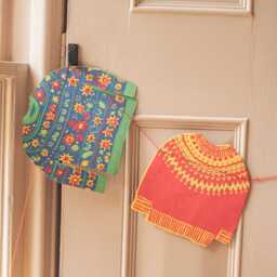 Graham and Green Christmas Jumpers Garland - thumbnail 3